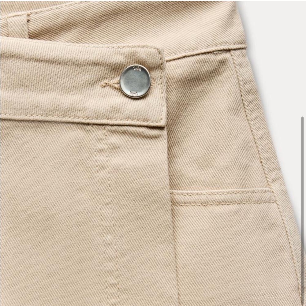 Zara Denim Wrap Skort - Picture 3 of 4